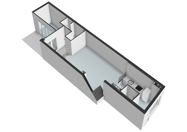 Floorplan - Fannius Scholtenstraat 42H, 1051 EZ Amsterdam